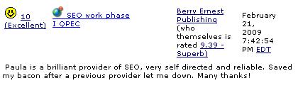 Clients Opinions About Paula1 SEO Specialist and her Search engine Optimization Services